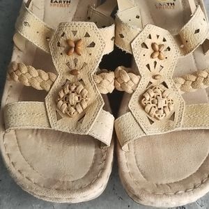 Hippie, boho bead detail comfort sandals